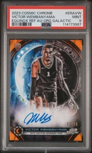 Victor Wembanyama 2023-24 Topps Cromo Cósmico Equinoccio Naranja Automático RC/25 PSA 9 - Imagen 1 de 2