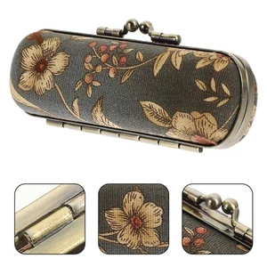 Travel Lipstick Organizer Vintage Aluminum Alloy Case for Women Cosmetic Use - Picture 1 of 12