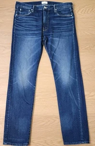 MOTHER The Joint Skinny Jeans Mens 36x31 His Ranch His Rules Dark Blue Denim - Picture 1 of 14