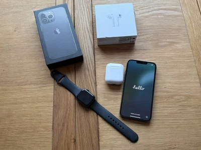 Apple iPhone 13 Pro - 512GB - Graphite with Apple Series 5 Watch and Airpods - Image 1 of 4