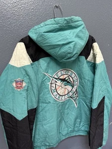 Chaqueta acolchada pulóver de béisbol de colección de los 90’s Starter MLB Florida Marlins pequeña - Imagen 1 de 7