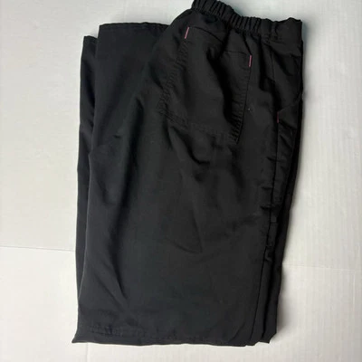 Pantalones Médicos Pequeños Scrubstar Para Mujer Negro Rosa Cordón Médico Enfermería Poliéster Foto 1 de 4