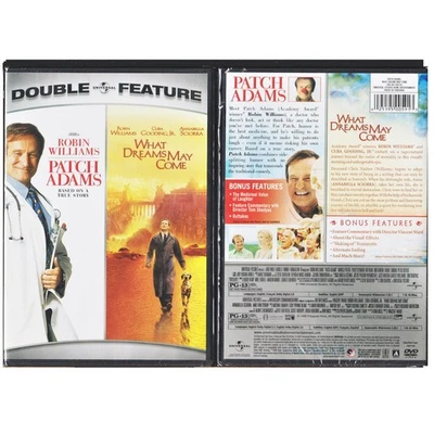 Patch Adams/What Dreams May Come Double Feature (DVD 1998 2-Disc) Robin Williams - Image 1 of 2