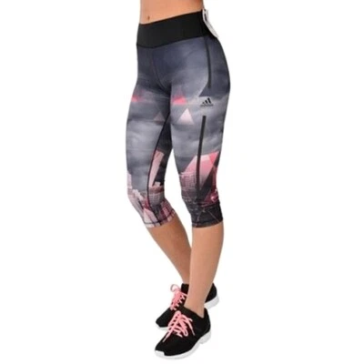 Adidas Graphic 3/4 Tight Damen Mädchen Legging Capri Sport Hose Fitness XS 164 - Image 1 of 4