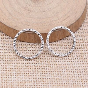 200 Pcs Tibetan Silver Round Rings 19x19MM DIY Jewelry Making C15660 - Picture 1 of 3