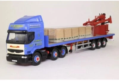 CORGI 1.50 R.T. Keedwell Renault Flatbed Trailer Crane 10 Brick Pallets CC12109 - Image 1 of 2
