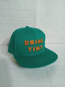 Drink Tiny Men's Snapback Cap Hat Truckers Cap Green Funny Tiny Mountain Free... - Foto 1 di 7