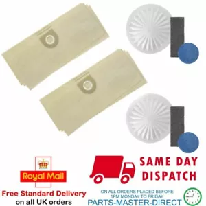 FITS VAX 121 ORANGE TANK TYPE VACUUM CLEANER DUST BAGS 10 PACK WITH 2 FILTER KIT - Picture 1 of 10