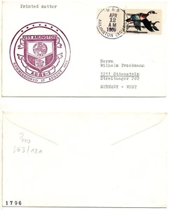 U. S. S. ARLINGTON (ARMR-2) 1969 Souvenir Commissioning Ship Cover - Picture 1 of 1
