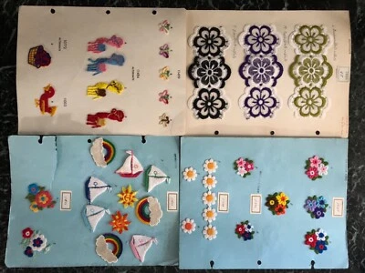 Lot of 90+ Vintage Patches Glued on Displays, real Vintage, Floral, Animal ..... - Image 1 of 2