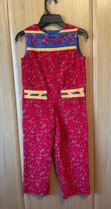 Vintage Child's Red Corduroy Overalls (size 6-7) - Picture 1 of 7