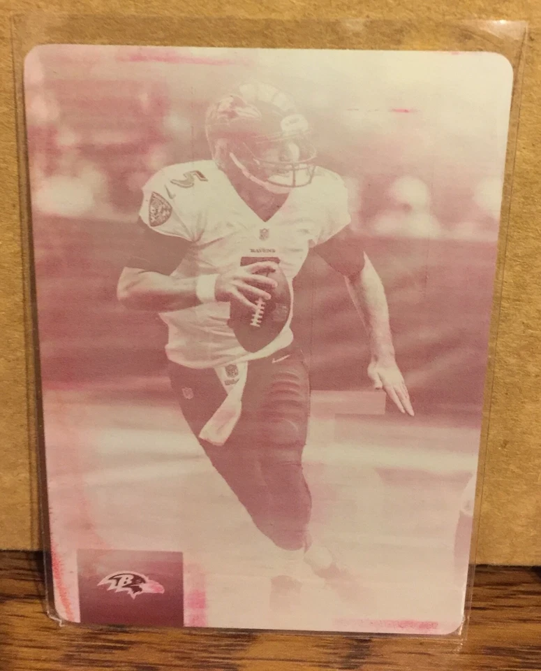 Joe Flacco 2015 Panini Prestige Football Front Printing Plate Magenta #57 (#1/1) - Image 1 of 1