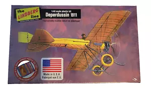 The Lindberg Line Deperdussin 1911 Sealed 1:48 Scale Airplane Model Kit NEW - Picture 1 of 5