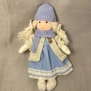 Waldorf Handcrafted 11" Soft Body Doll Plush Blonde Hair With Outfit/Accessories - Picture 1 of 21
