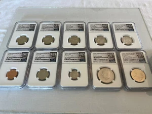 2017-S 225TH ANNIVERSITY 10-COIN SET FIRST RELEASE NGC SP70 E.F. "ANNIV. LABEL " - Bild 1 von 4