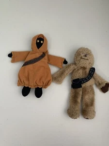 Lot Of 2 Star Wars Buddies Kenner Vintage Plush Toy Chewbacca Jawa 8” - Picture 1 of 9