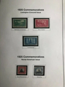 1925 Commemorative year set, Lexington-Concord and Norse American Issues, Mint - Picture 1 of 1