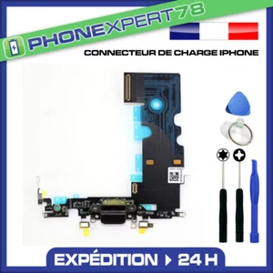 CONNECTEUR DE CHARGE IPHONE 8/X/XS/XR/11/12/13/14/15/PRO/MAX/MINI + JOINT OUTILS - Photo 1 sur 2