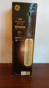 LED Vintage Look Light Bulb T20 Warm Candle Light Amber Bulb 350 Lumens 6.5 Watt - Picture 1 of 6