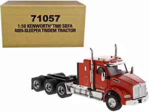 Kenworth T880 SBFA 40" Sleeper Cab Tridem Truck Tractor 1/50 Diecast Model - Picture 1 of 1