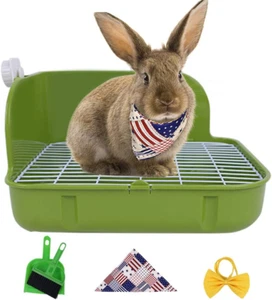 Small Animal Litter Pet Toilet Potty Trainer Corner Litter Bedding Box Pet Pan f - Picture 1 of 12