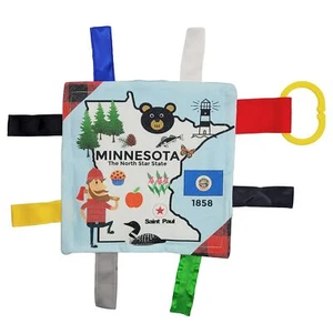 Baby Jack & Co 8x8” Learning Lovey Tag Toys for Babies - Baby Crinkle Toys - ... - Picture 1 of 9