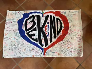 2016 FIRST ANNUAL BE KIND FESTIVAL (36X59") BANNER- SIGNED- GRATEFUL DEAD JAM - Picture 1 of 8