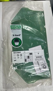 LOTE DE 5 MSA 10115843 V-Gard Visera Repuesto Protector Facial Policarbonato VERDE - Imagen 1 de 3