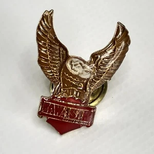 Kawasaki Motor Cycles Eagle Bar Shield 1" Vintage Lapel Pin Pinback Buttons - Picture 1 of 4