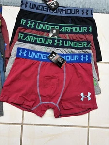 Men 8-Pack Under Armour UA Boxer Briefs Cotton Stretch Boxerjock  Underwear L - Picture 1 of 5