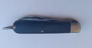 VINTAGE CAMILLUS ELECTRICIAN'S KNIFE BLACK  HANDLE, SPECIALTY KNIFE - Picture 1 of 7