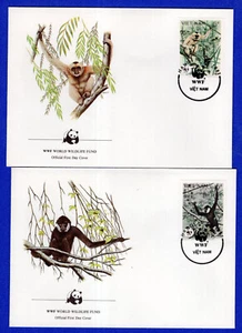WWF - VIETNAM, 2 DIFFERENT FDC, 1987 - Picture 1 of 1