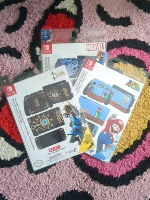 The Legend of Zelda - Super Mario Bros & Captain America Skins NINTENDO SWITCH - Image 1 of 4