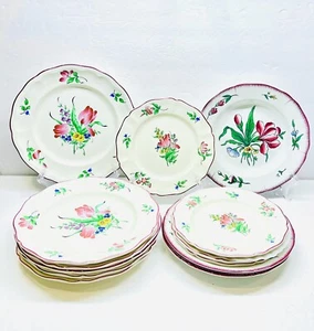 K&G Luneville France Old Strasbourg Floral Dinner Salad Soup Plate REPLACEMENTS - Picture 1 of 16
