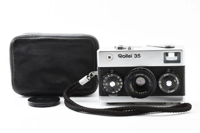 Rollei 35 silver body Tessar 40mm f3.5 No.6037265 From JAPAN [Near MINT] - Image 1 of 4