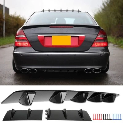 Parachoques trasero difusor alerón divisor cenefa labio para Mercedes-Benz W212 AMG E63 Foto 1 de 4