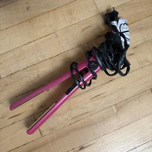 CHI Pink 1" Original Ceramic Flat Iron Hair Straightener - Picture 1 of 8