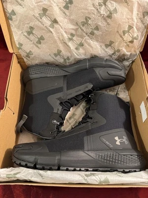 *Read* Under Armour Men's Charged Valsetz Tactical Boot Black Size 11 - Immagine 1 di 4