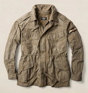 Double RL RRL Ralph Lauren M65 Rawlins Herringbone Military Utility Field Jacket - Picture 1 of 13