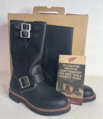 Red Wing Shoes Indian Motorcycle Connelly Black Engineer Boots US 5B New - Image 1 of 4
