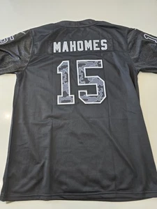 PATRICK MAHOMES #15 Kansas City Chiefs Black Camo Fashion Jersey Men Size Large - Picture 1 of 7