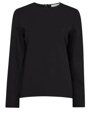 The Row Top Azalea Black Scoop Neck Zip Back Minimal Size Medium New W Tags $690 - Image 1 of 4