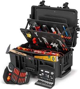 KNIPEX Werkzeugkoffer Robust45 Move Elektro 63-tlg. rollbar & wasserdicht - Picture 1 of 7