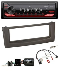 JVC DAB Lenkrad Bluetooth USB Autoradio für Fiat Grande Punto 06-10 schwarz - Bild 1 von 9