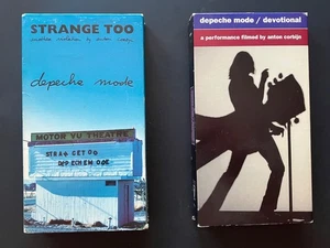 DEPECHE MODE 2 VHS lot - STRANGE TOO (1990) & DEVOTIONAL (1993) Anton Corbijn - Picture 1 of 11