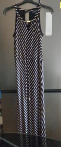 Frank Lyman smart black and gold maxi dress, 12. - Picture 1 of 3