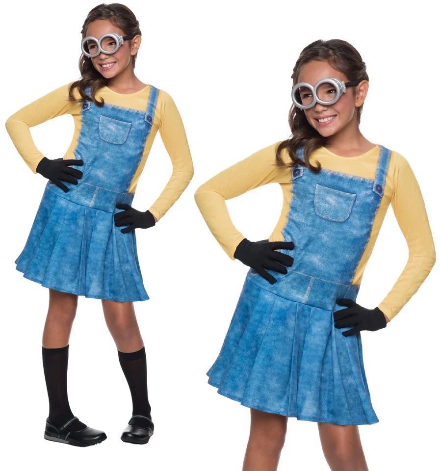 Licencia Niñas Minion Disfraz Despicable Me Niños Vestido Elegante Conjunto Infantil Foto 1 de 1