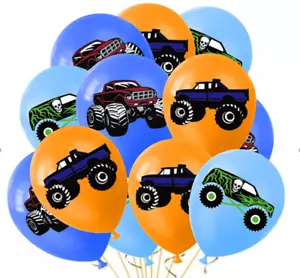 12 12" Monster Trunk Balloon Big Foot Car Hot Monster Wheel Birthday Party Decor - Picture 1 of 3
