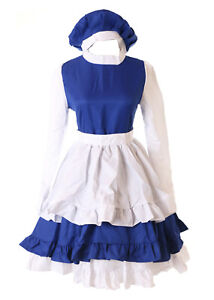  MN-90 Tomoyo Daidouji Card Captor Sakura blau weiß Lolita Kleid Cosplay Kostüm