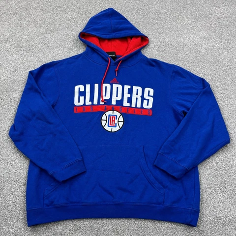 Los Angelos Clippers Hoodie Medium Blue Hooded Sweatshirt Sweater LA NBA Top Cover